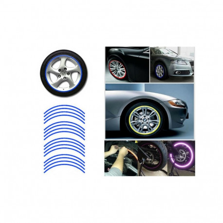 AG555A helkivad kleebised ratastele / sinine