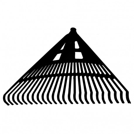 12259 plastist lehereha 24-hambuline, kanada tüüpi, 61 cm must