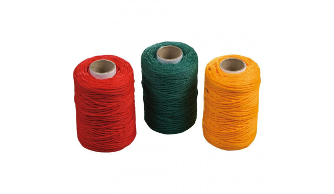 60995 universaalne nöör 50m, läbimõõt 2mm, 3 tk erinevat värvi