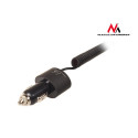 MCE76 37545 Ładowarka samochodowa 2xUSB, 5.2A, lightning spiralny 1.8m