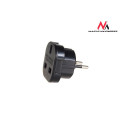 MCE72 Adapter gniazdo UK na wtyk EU czarny