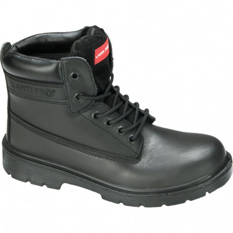 Trzewiki skórzane czarne, sb src, "39", ce, lahti