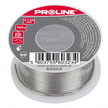 Spoiwo lut. 60/40/2.5% fi=1,50mm rull 100g blister proline