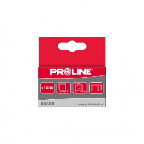 Zszywki typ r/50, 6mm, 12,7*0,7mm, 1000 szt, proline