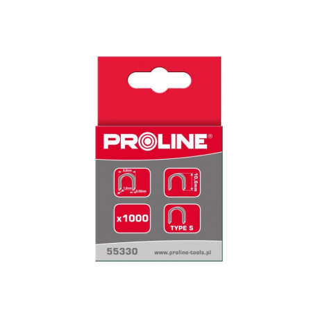 Poolümmargused klambrid tüüp s, 12mm, 6,2*1,2mm, 1000 tk, proline