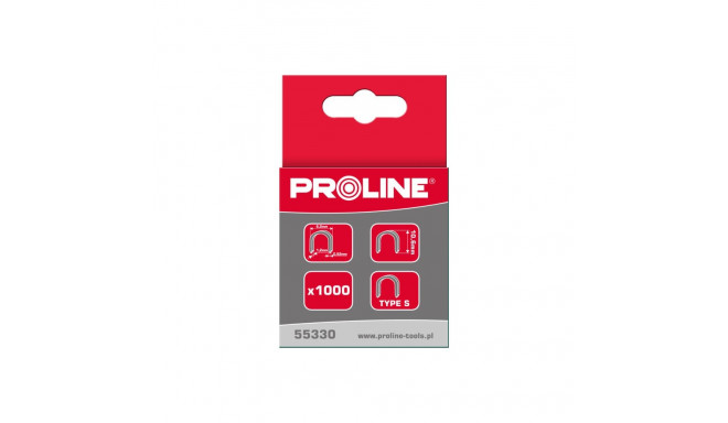 55332 Karastatud klambrid tüüp R poolümmargused, L=12mm, Proline