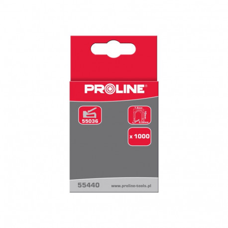 Poolümmargused klambrid tüüp l, 10mm, 7,6*1,2mm, 1000 tk, proline