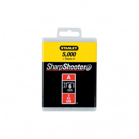 TRA2045T A-tüüpi klamber, 3/53/530, 6 mm, 5000 tk, Stanley 1-TRA204-5T
