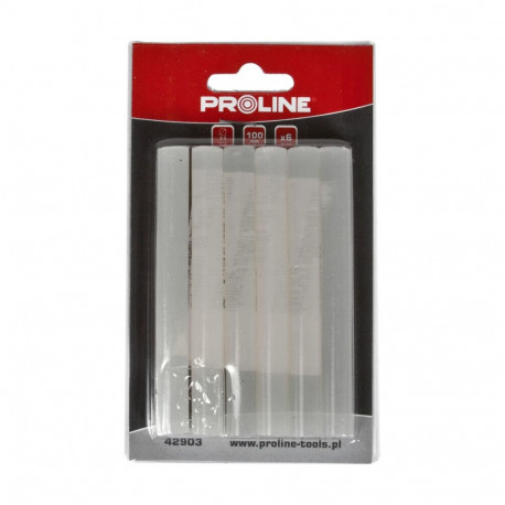 universaalne liimipulk 11 mm läbipaistev 6×100 mm kaart proline