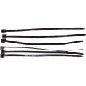 59210C Opaski zaciskowe 2,5x100 mm czarne 100 sztuk, Mega