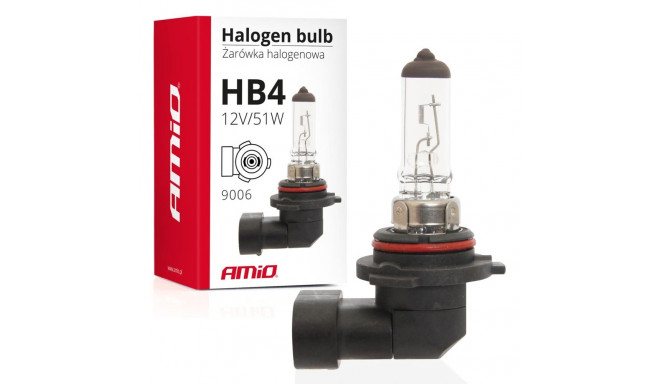 Żarówka halogenowa hb4 12v 51w 9006 amio-01480