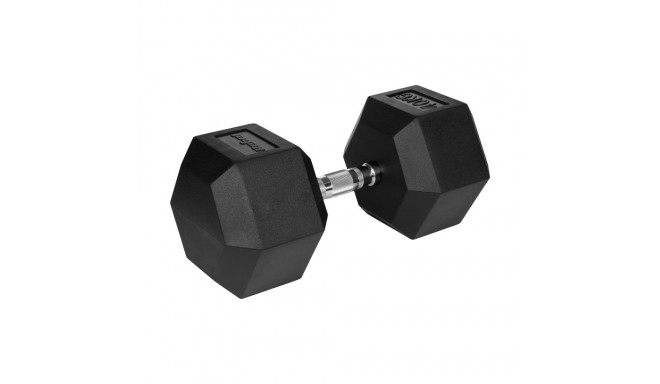 Hantel żeliwny gumowany HEX 40 kg REBEL ACTIVE