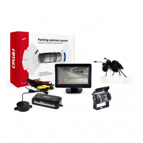 Parkimisandurite komplekt tft01 4,3" kaamera hd-501-ir 4 valget andurit