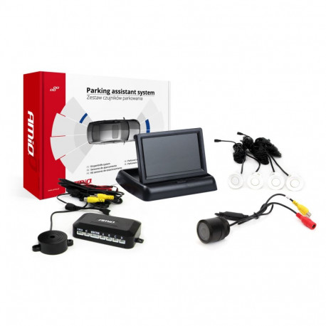 Parkimisandurite komplekt tft02 4,3" HD-301-IR kaameraga, 4 valget andurit