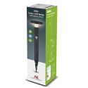 Solarna lampa LED Maclean, z czujnikiem, 3 tryby, wbijana, Li-ion 18650, IP44, 3,7V, 1200 mAh, Czarn