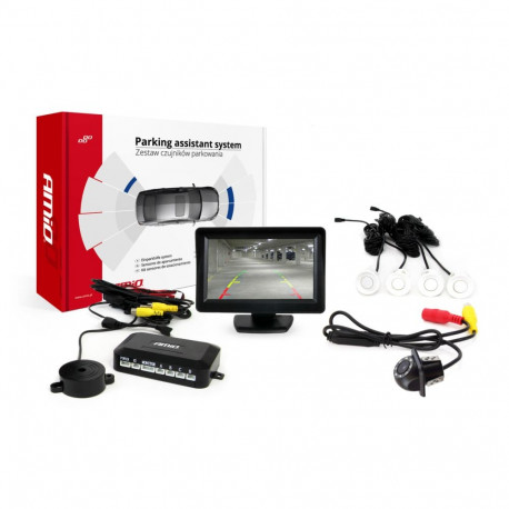 Parkimisandurite komplekt tft01 4,3" kaamera hd-305 led 4 valget andurit