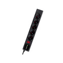 Listwa zasilająca TRACER PowerGear 3,0 m Black (5 gniazd)