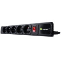 Listwa zasilająca TRACER PowerGear 3,0 m Black (5 gniazd)