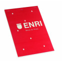 Notepad ENRI Red A4 80 Sheets 4 mm (5 Units)