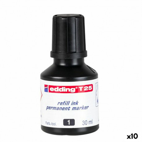 Täitetint Edding T25 Püsiv Must 30 ml (10 Ühikut)