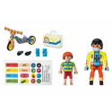 Playset Playmobil City Life - Paramedic with Patient 71245 15 Pieces