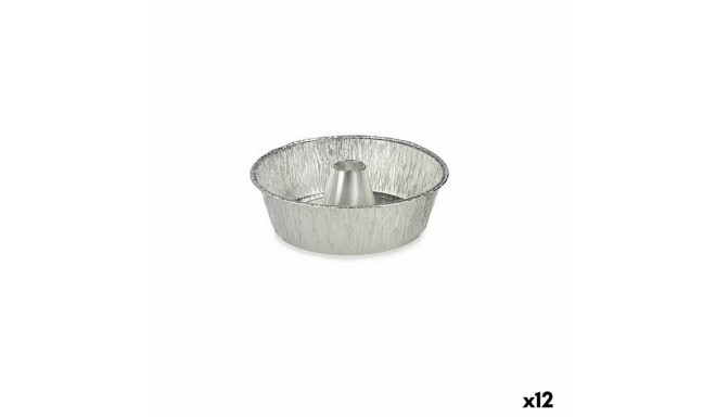 Kūkas Veidne Kinvara 30287C Sudrabains Alumīnijs 25 x 7,7 x 25 cm Vienreizējās lietošanas Pudiņš (12