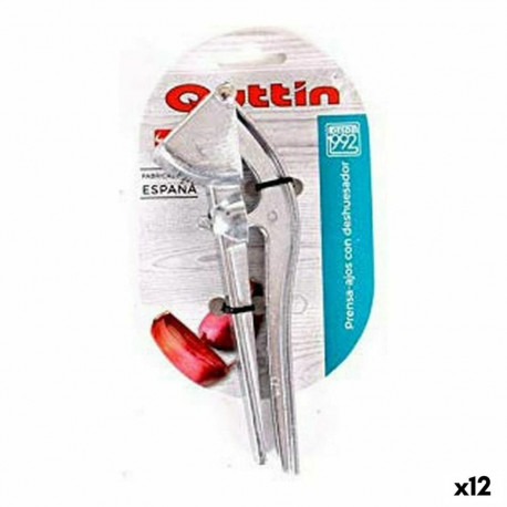 Garlic Press with Stone Remover Quttin 46527 16 x 6 x 3 cm (12 Units)