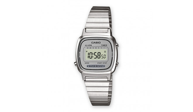 Unisex Watch Casio LA670WEA-7EF Grey Silver (Ø 25 mm)