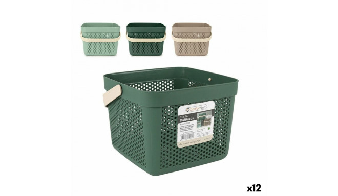 Multi-purpose basket Confortime Plastic 12 L 27 x 27 x 21 cm (12 Units)