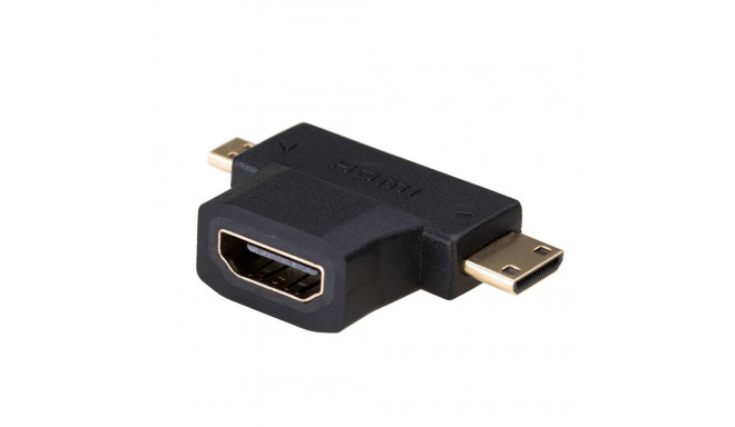 HDMI to Micro HDMI Adapter Akyga AK-AD-23 Mini HDMI Black