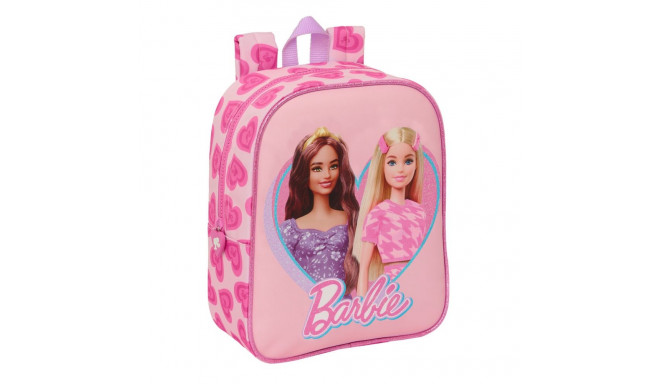 Bērnu soma Barbie Love Rozā 22 x 27 x 10 cm