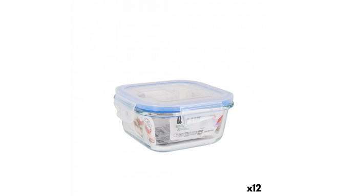 Hermetic Lunch Box Quttin Squared 550 ml (12 Units)