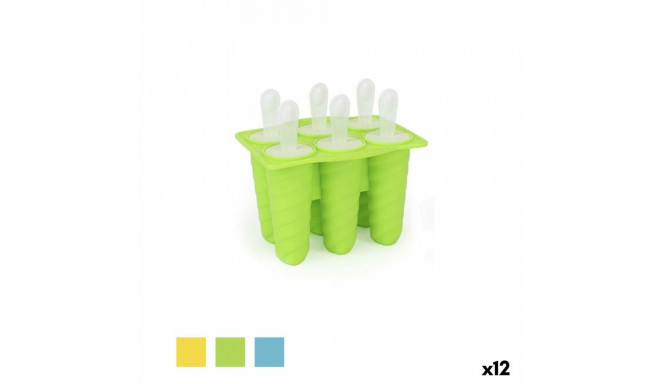 Ice-cream Mould Quttin Spiral Silicone 15 x 12 x 10,5 cm (12 Units)