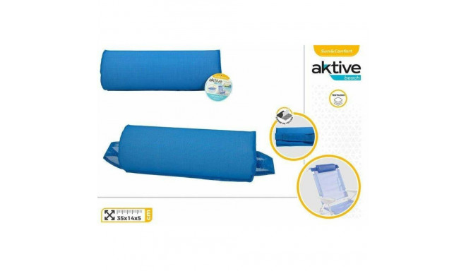 Cushion Aktive 35 x 14 x 5 cm Blue