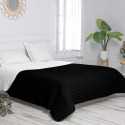 Reversible Bedspread HappyFriday Basic Dash Black 270 x 260 cm