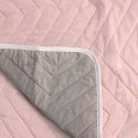 Reversible Bedspread HappyFriday Basic Arista Grey Light Pink 270 x 260 cm