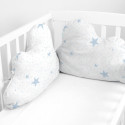 Cot protector HappyFriday Basic Kids Little star  Blue 60 x 40 cm