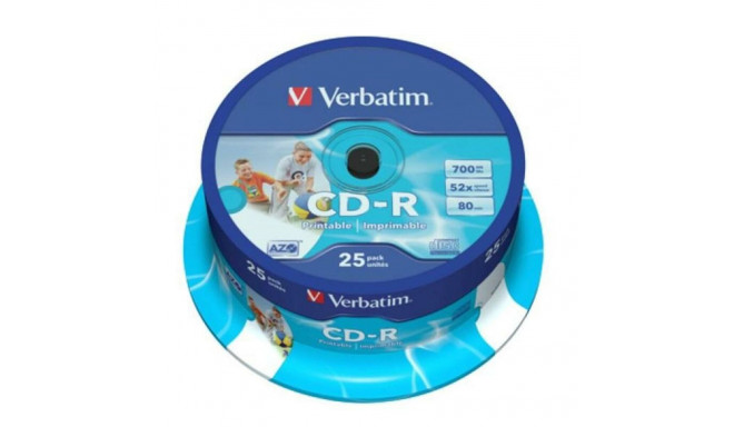 Prinditav CD-R Verbatim 43439 700 MB 52x 25 pcs 700 MB