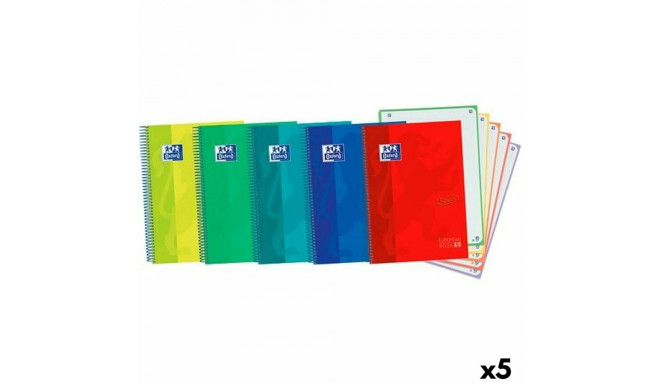 Notebook Oxford Ebook5 Touch Multicolour A4+ 120 Sheets (5 Units)