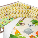 Cot protector HappyFriday Mr fox Wild Multicolour 210 x 40 cm