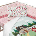 Cot protector HappyFriday Mr fox Red riding hood Multicolour 210 x 40 cm