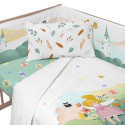 Cot protector HappyFriday Mr Fox Dreaming Multicolour 210 x 40 cm