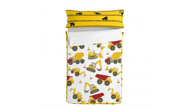 Quilted Zipper Bedding HappyFriday Mr Fox Machinery Multicolour 105 x 200 cm