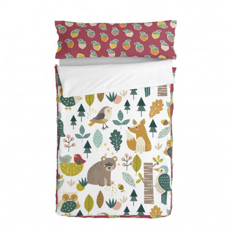 Tõmblukuga Tepitud Voodipesu HappyFriday Moshi Moshi Harvestwood Mitmevärviline 42 x 20 x 50 cm