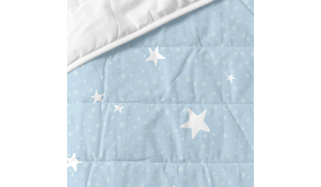 Bedspread (quilt) HappyFriday BASIC KIDS Blue 100 x 130 cm Baby Crib