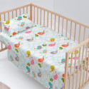 Cot Bedding Set HappyFriday Mr Fox Little Birds Multicolour Baby Crib 2 Pieces