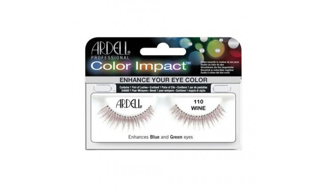 Set of false eyelashes Ardell Color Impact Nº 110 Wine