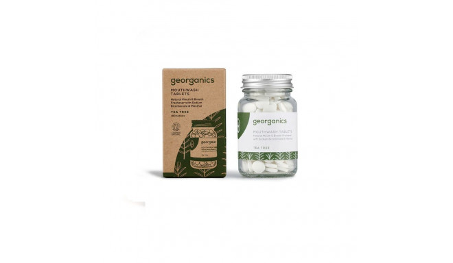 Mouthwash Georganics Tablet Tea tree 180 Units