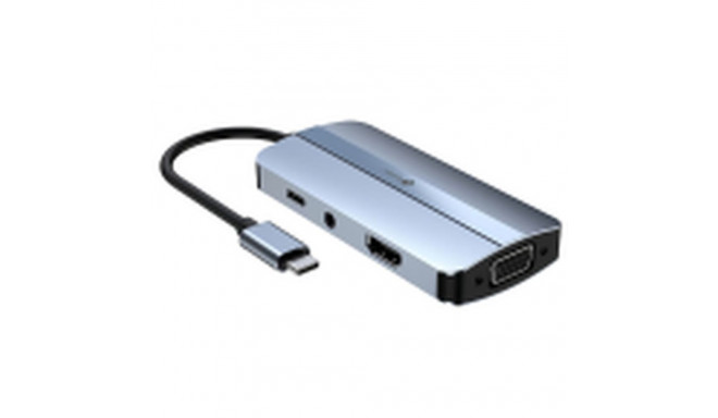 USB Hub LEOTEC LEDS04 Grey
