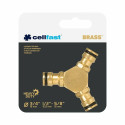 Kraanikontakt Cellfast 3 väljundit Messing